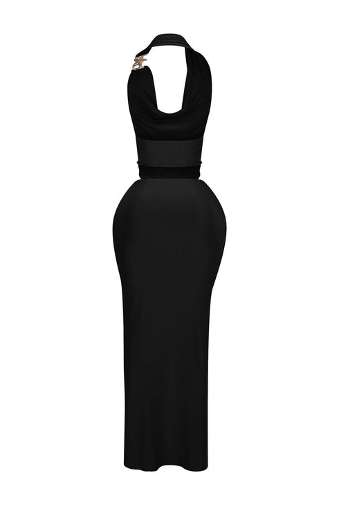 Starfish Cutout One Shoulder Maxi Dress